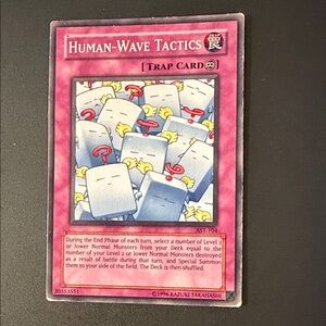 Yu-Gi-Oh! Human-Wave Tactics Trap Card - Pink